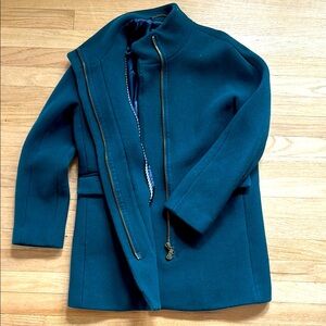JCrew Cocoon Coat in Italian Stadium Cloth Size 10
